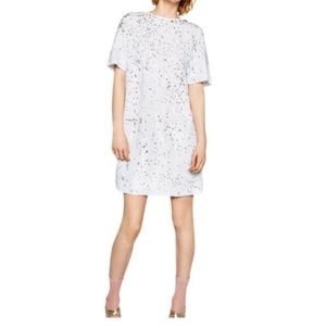 Zara Sequin white dress S mini